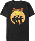 Dancing Clock Silhouettes Breakfast Club T-Shirt product image 1