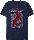 Daredevil Hell's Kitchen Blueprint Marvel Comics T-Shirt product image 1