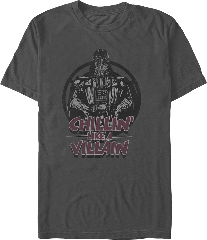 Darth Vader Chillin' Like A Villain Star Wars T-Shirt product image 1