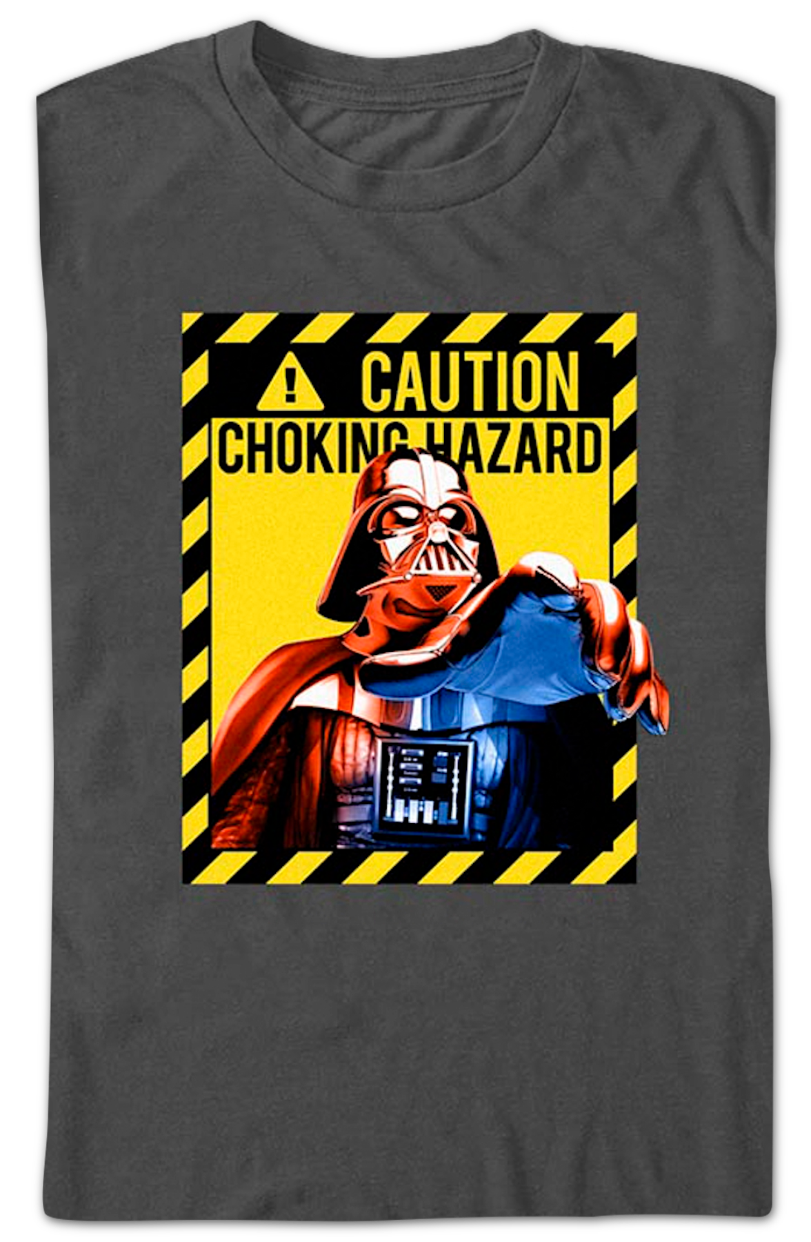 Darth Vader Caution Choking Hazard Star Wars T-Shirt product image 2