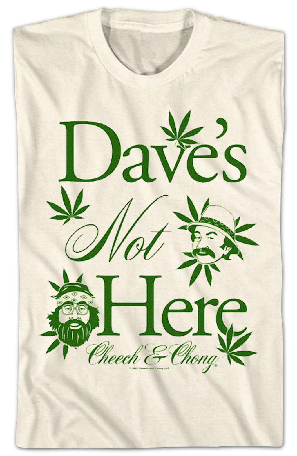 Dave's Not Here Cheech and Chong T-Shirt product image 2