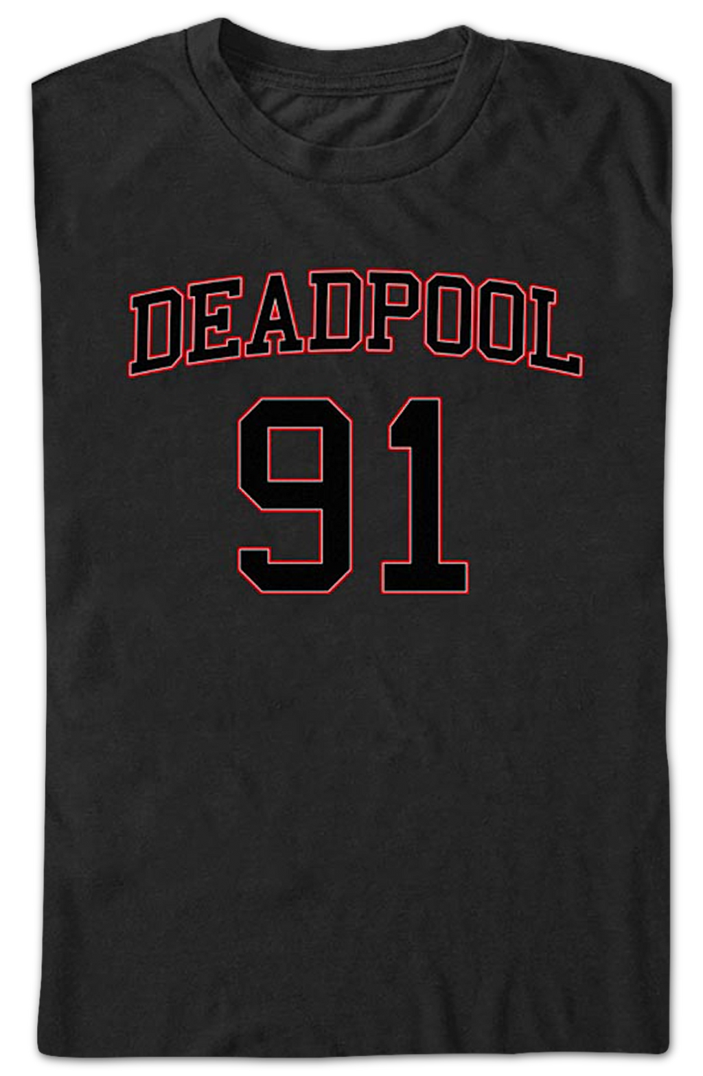 Deadpool Jersey Number Marvel Comics T-Shirt product image 2