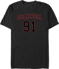 Deadpool Jersey Number Marvel Comics T-Shirt product image 1