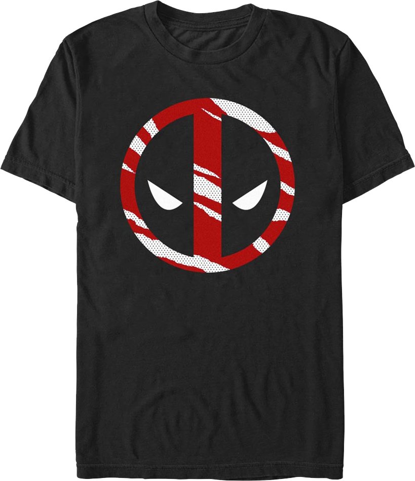 Deadpool Partially Colored Logo Marvel Comics T-Shirt product image 1