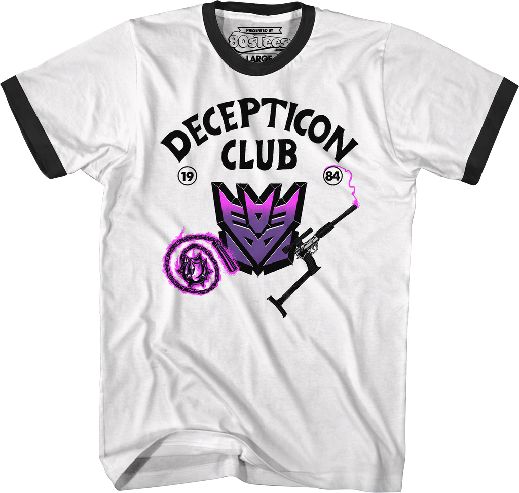 Decepticon Club Transformers Ringer Shirt product image 1