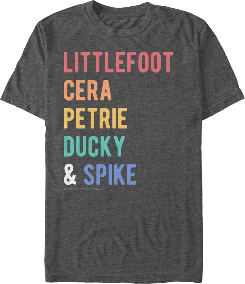 Dinosaur Names Land Before Time T-Shirt product image 1