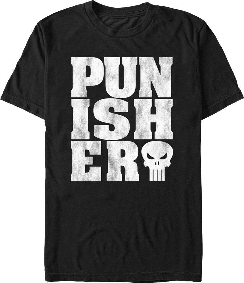 Distressed Punisher Marvel Comics T-Shirt product image 1