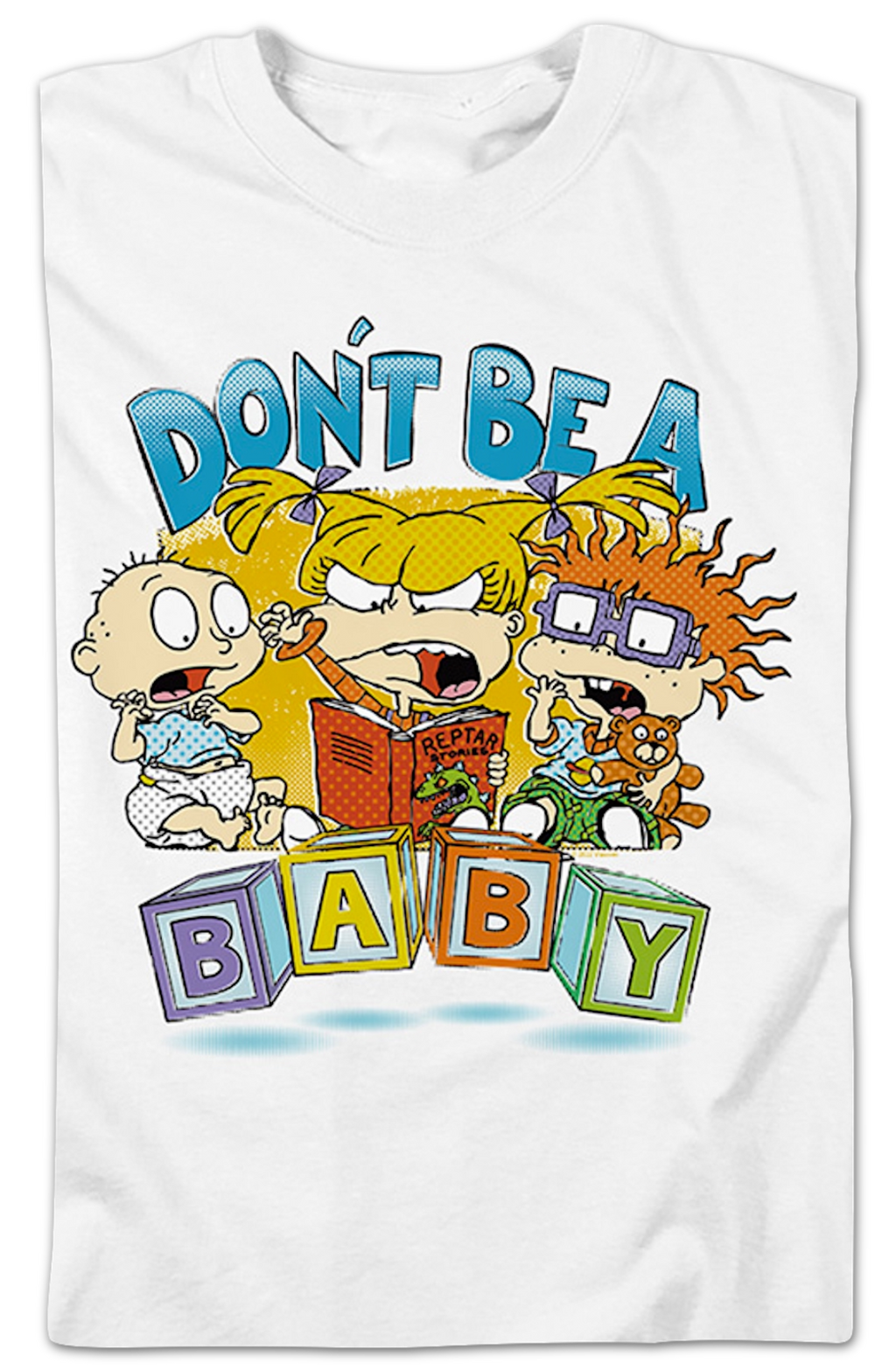 Don't Be A Baby Blocks Rugrats T-Shirt product image 2