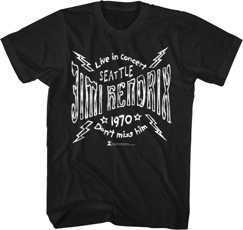 Don't Miss Him Jimi Hendrix T-Shirt product image 1