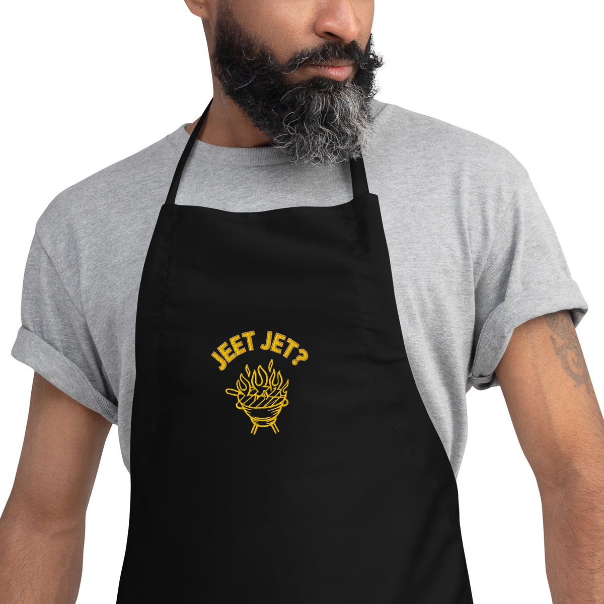 Jeet Jet? | Embroidered Apron