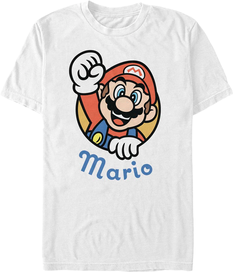 White Fist Pump Super Mario Bros. T-Shirt product image 1