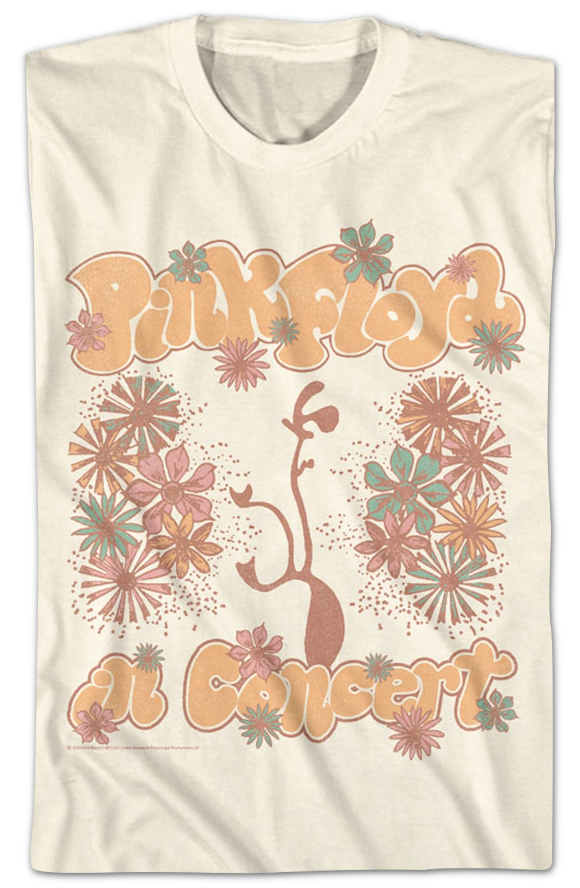 Floral Concert Pink Floyd T-Shirt product image 2