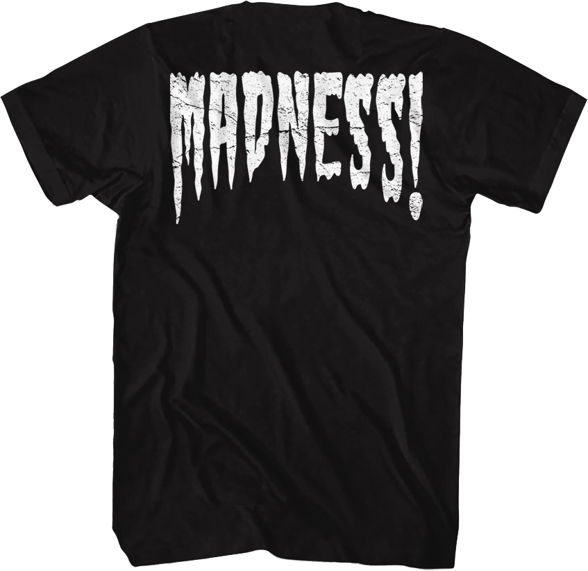 Front & Back Caged Madness Macho Man Randy Savage T-Shirt product image 3