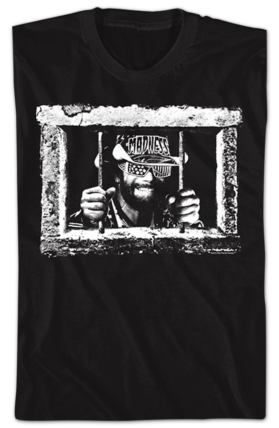 Front & Back Caged Madness Macho Man Randy Savage T-Shirt product image 2