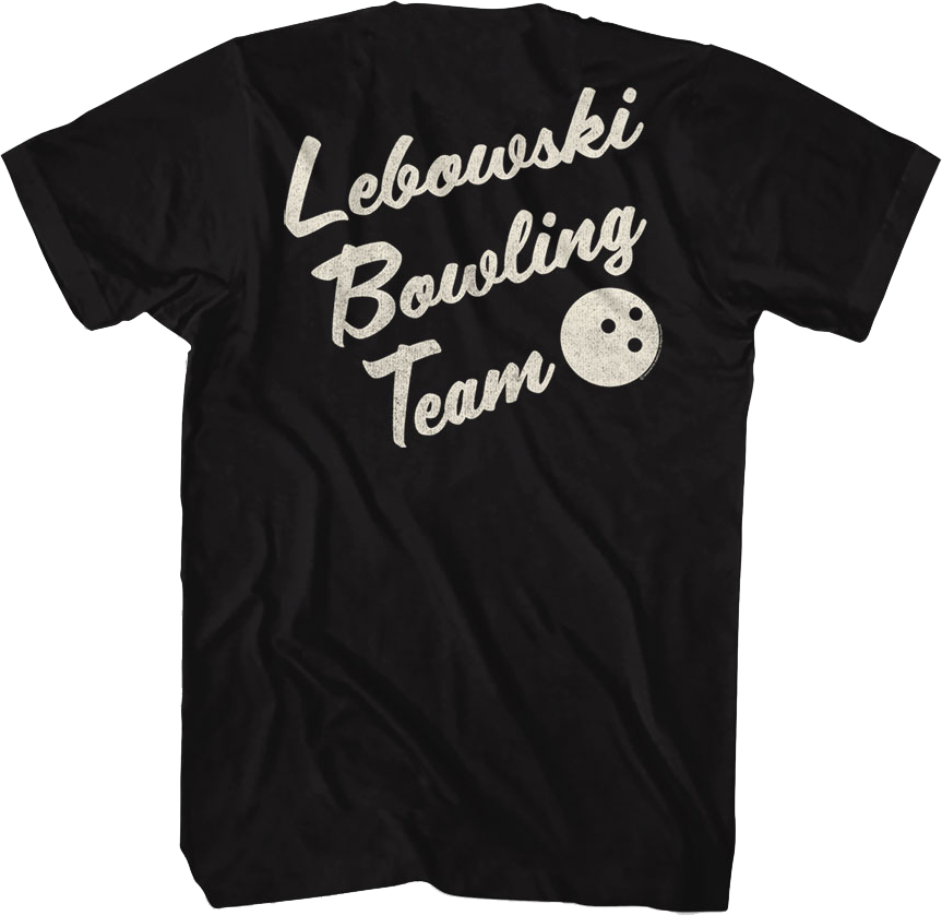 Front & Back Lebowski Bowling Team Big T-Shirt product image 1