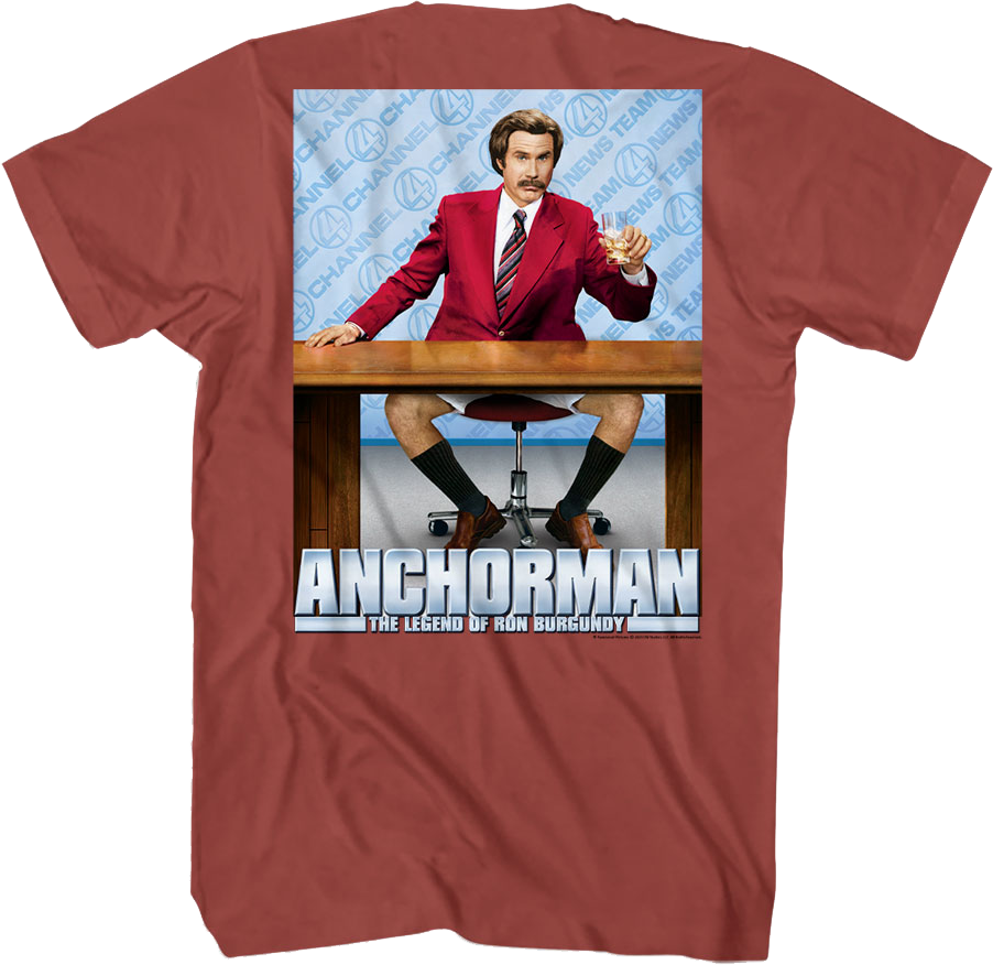 Front & Back You Stay Classy San Diego Anchorman T-Shirt product image 3