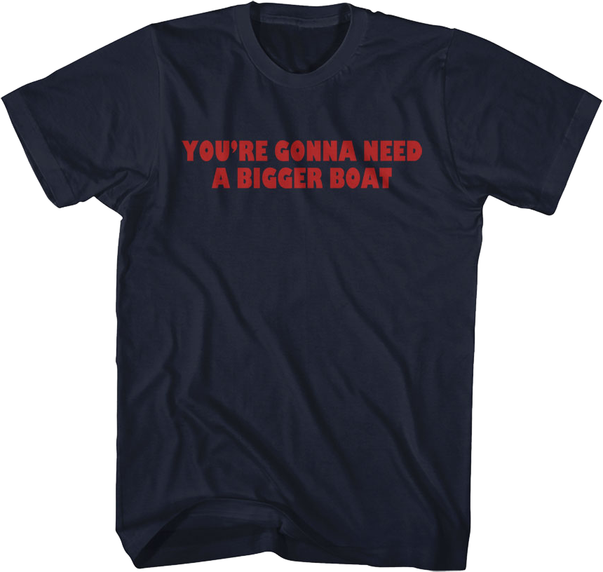 Front & Back You're Gonna Need A Bigger Boat Jaws T-Shirt product image 1