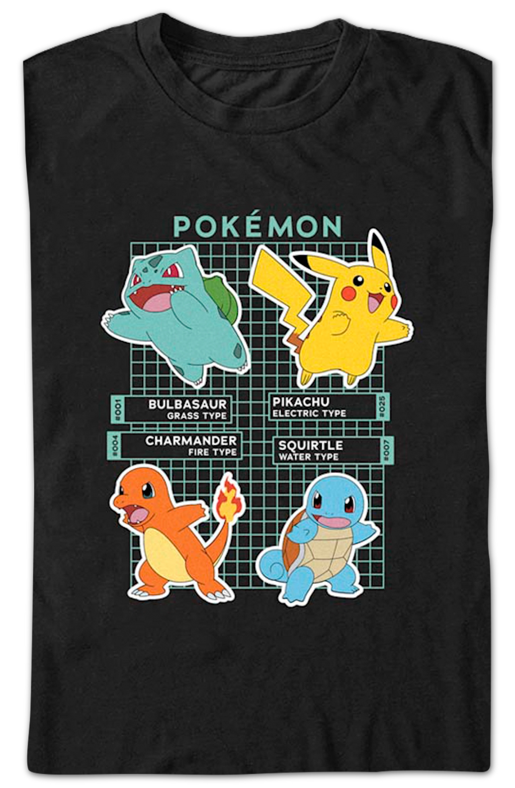 Gradient Grid Pokemon T-Shirt product image 2