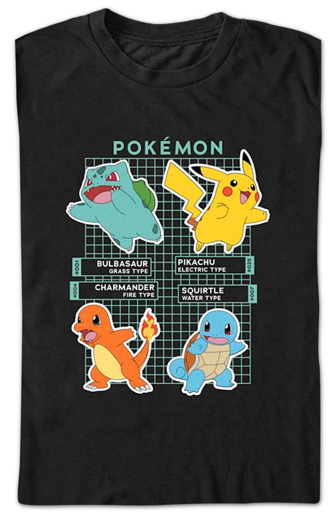 Gradient Grid Pokemon T-Shirt product image 2