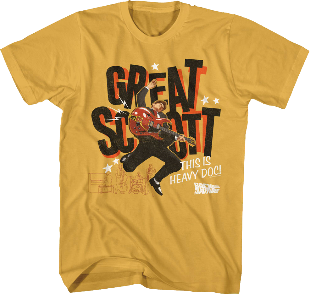 Great Scott Guitar Solo Back To The Future T-Shirt product image 1