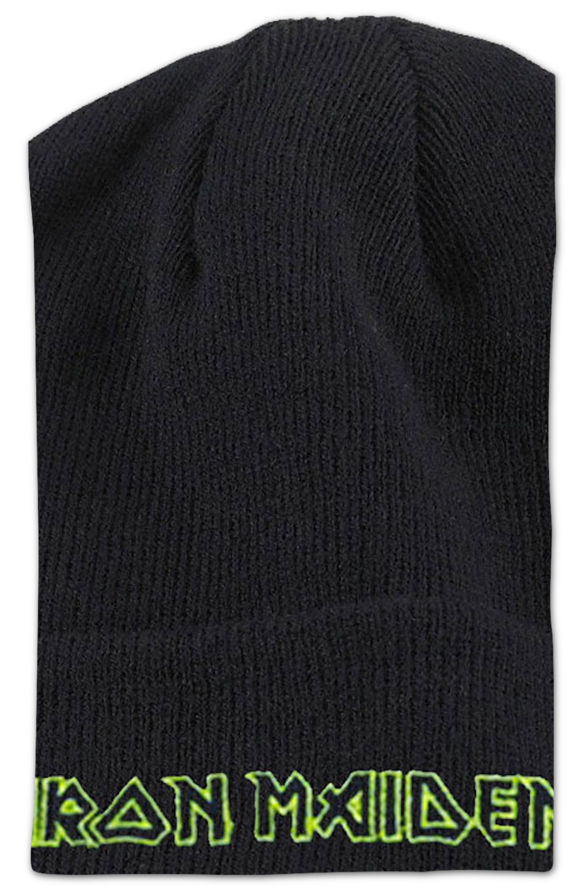 Green Logo Iron Maiden Cuff Beanie
