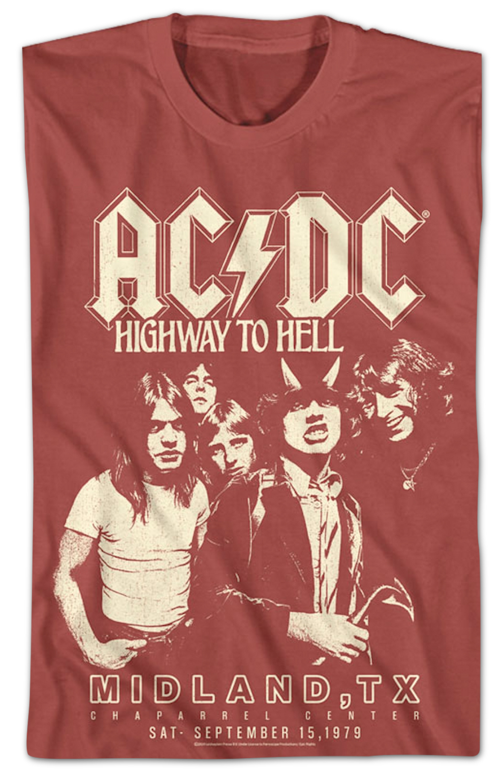 Highway To Hell Chaparrel Center ACDC T-Shirt product image 2