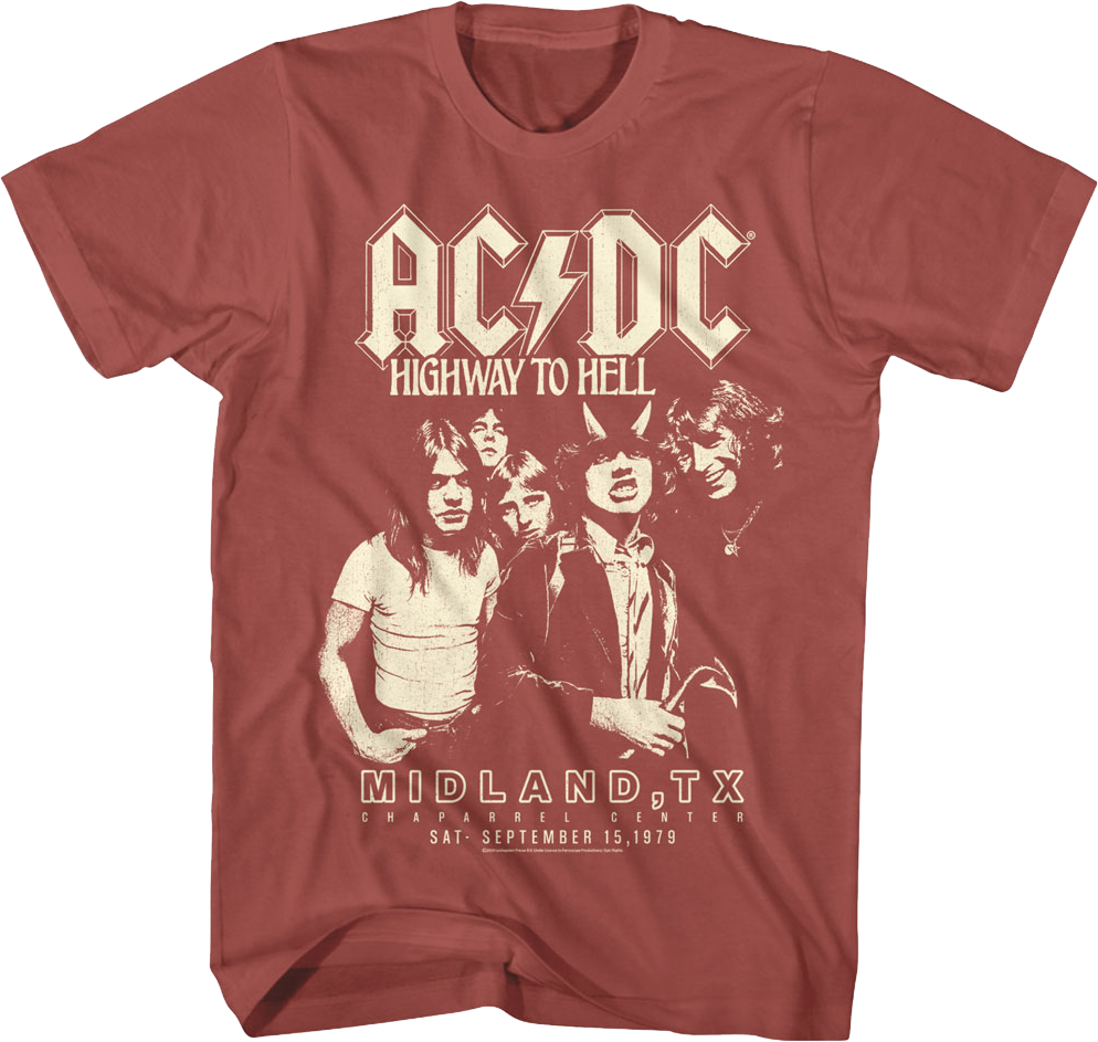 Highway To Hell Chaparrel Center ACDC T-Shirt product image 1
