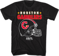 Houston Gamblers Logo & Helmet USFL T-Shirt product image 1