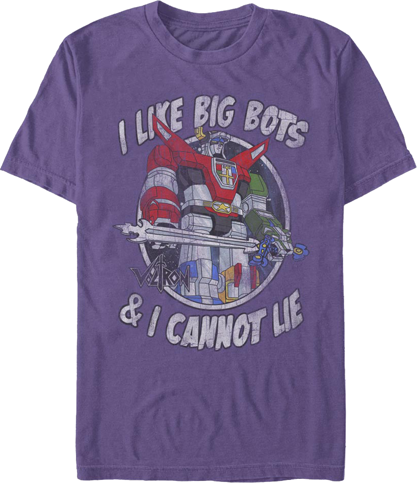 I Like Big Bots & I Cannot Lie Voltron T-Shirt product image 1