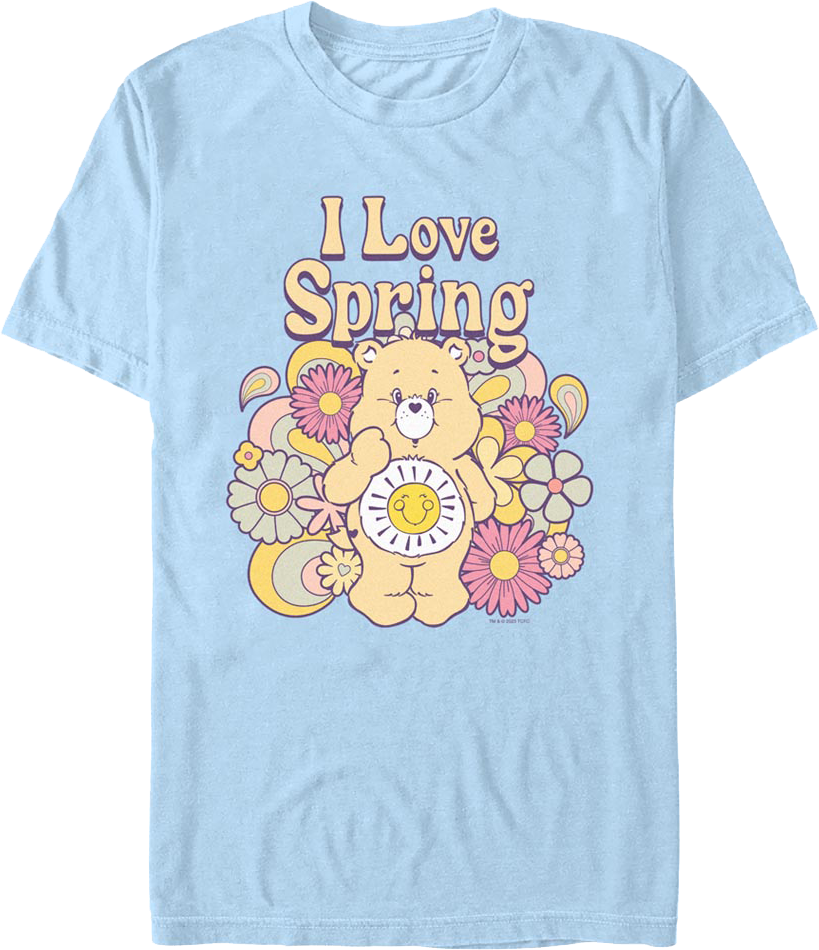 I Love Spring Care Bears T-Shirt product image 1