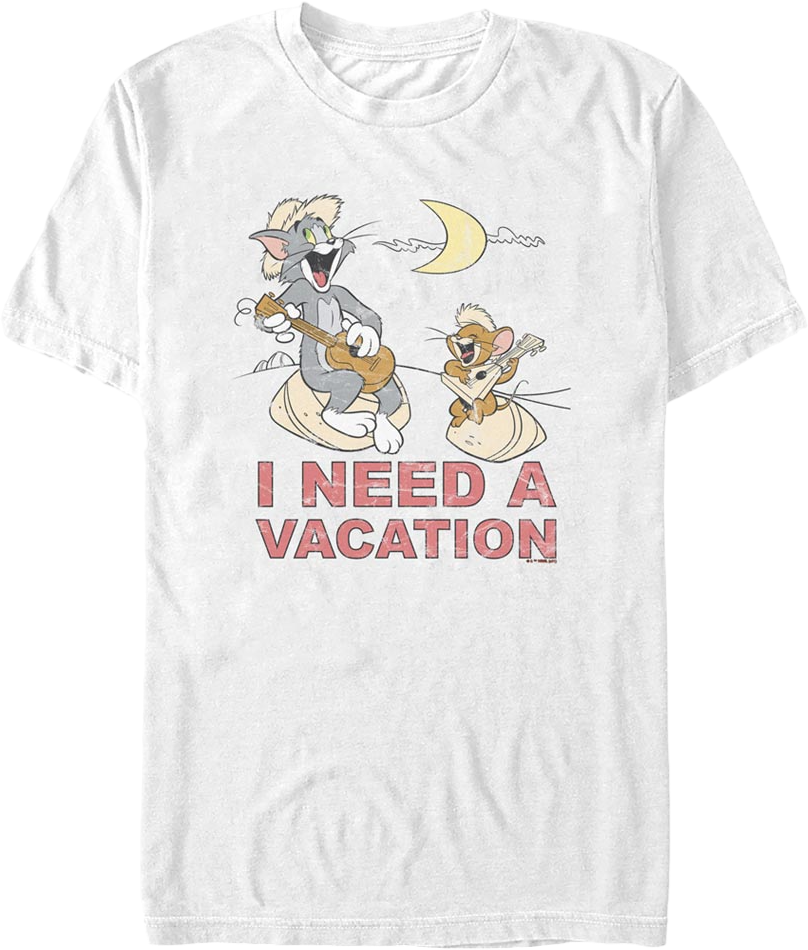I Need A Vacation Tom And Jerry T-Shirt product image 1