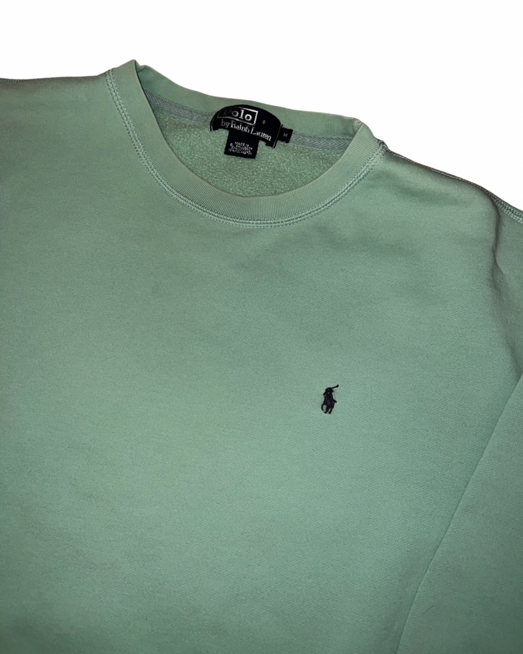 Vintage 90s Polo Ralph Lauren Sage Green Crewneck