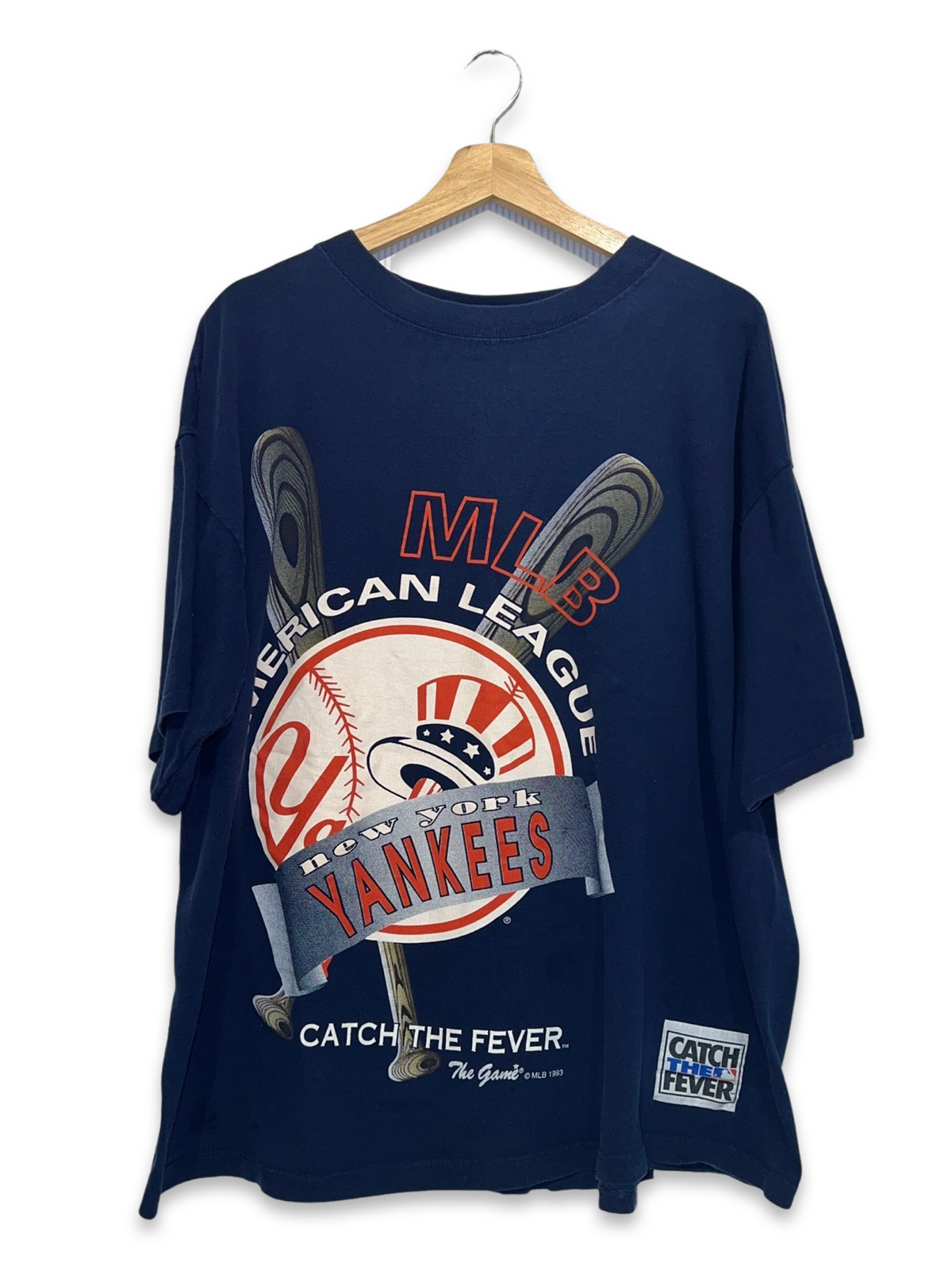 Vintage 1993 New York Yankees Catch The Fever Tee product image 1