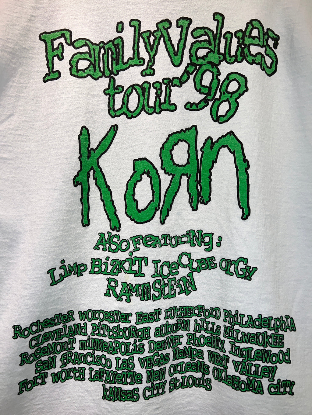 Vintage 1998 Korn Family Values LS Tour Tee product image 5