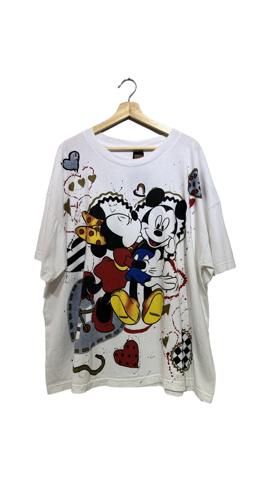 Vintage 90s Micky & Minnie Love Big Print Tee product image 1