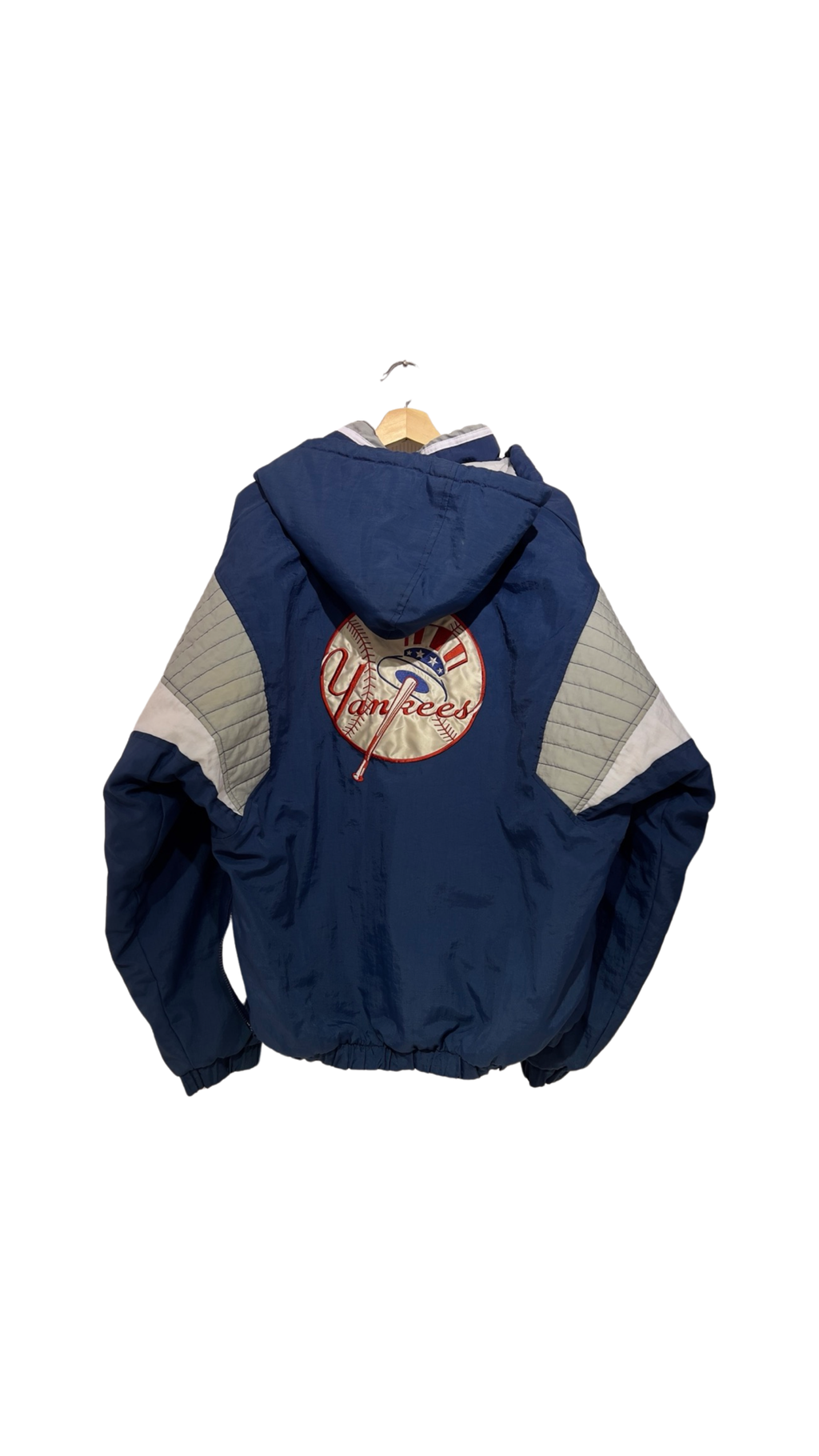 Vintage 90s New York Yankees Starter Puffer Jacket product image 2