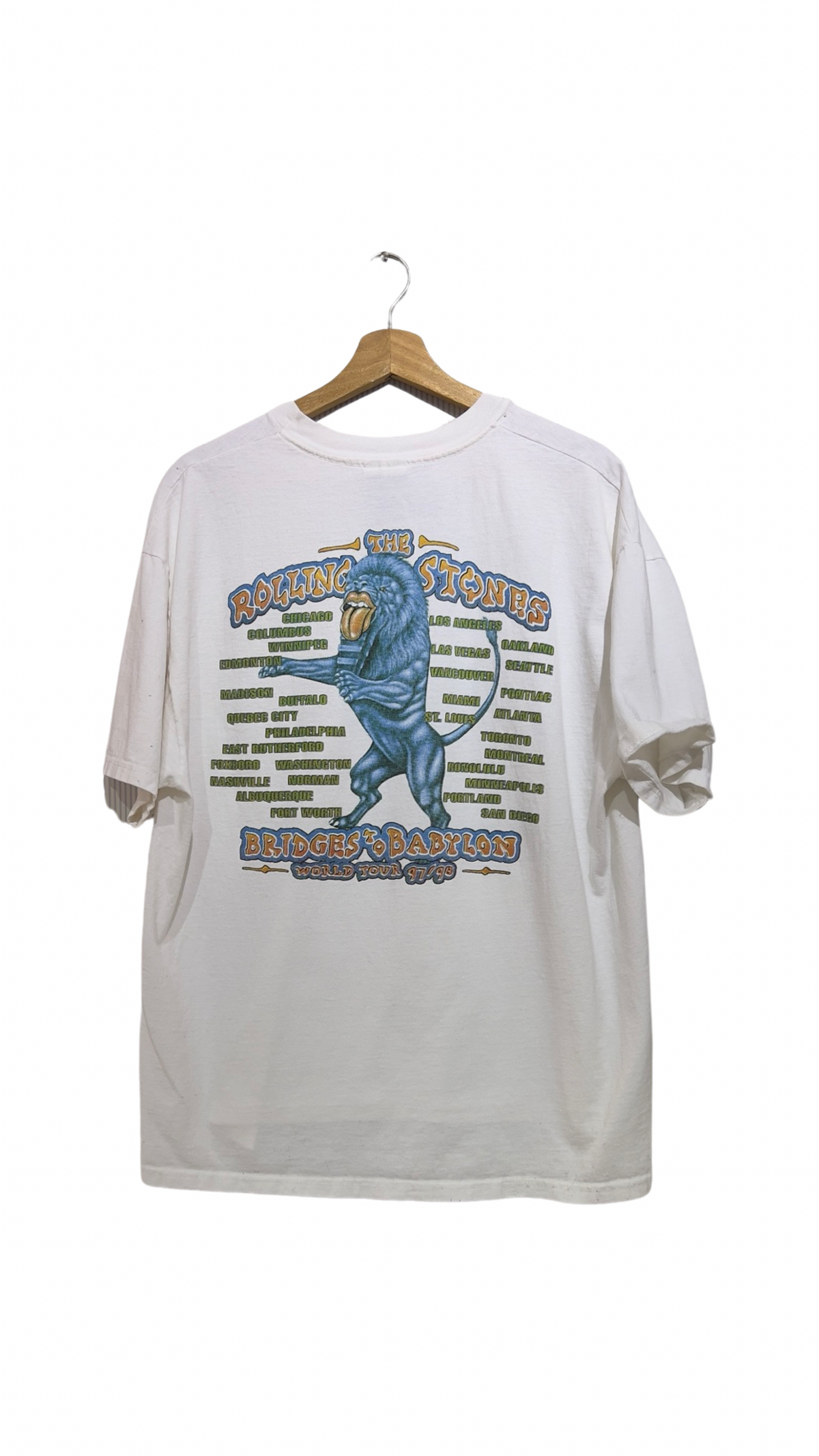 Vintage 1995 Rolling Stones Bridges To Babylon Tour Tee product image 2