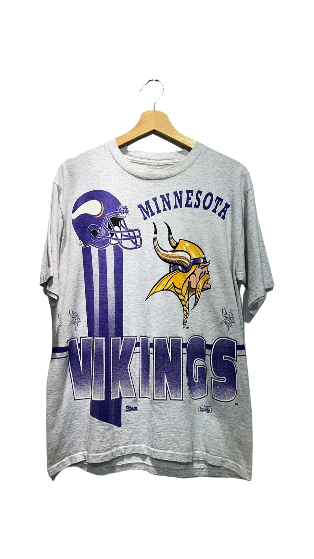 Vintage 1993 Minnesota Vikings AOP Tee product image 1