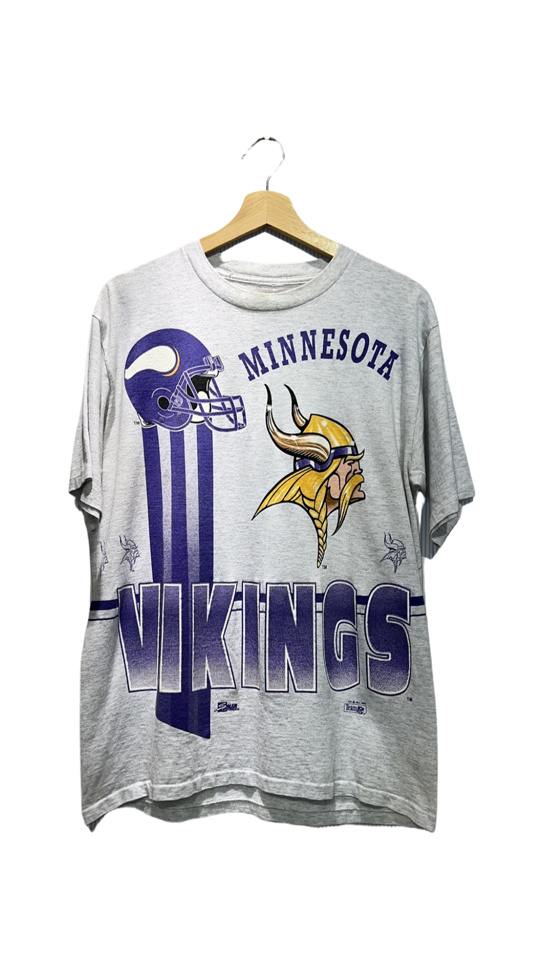Vintage 1993 Minnesota Vikings AOP Tee product image 1