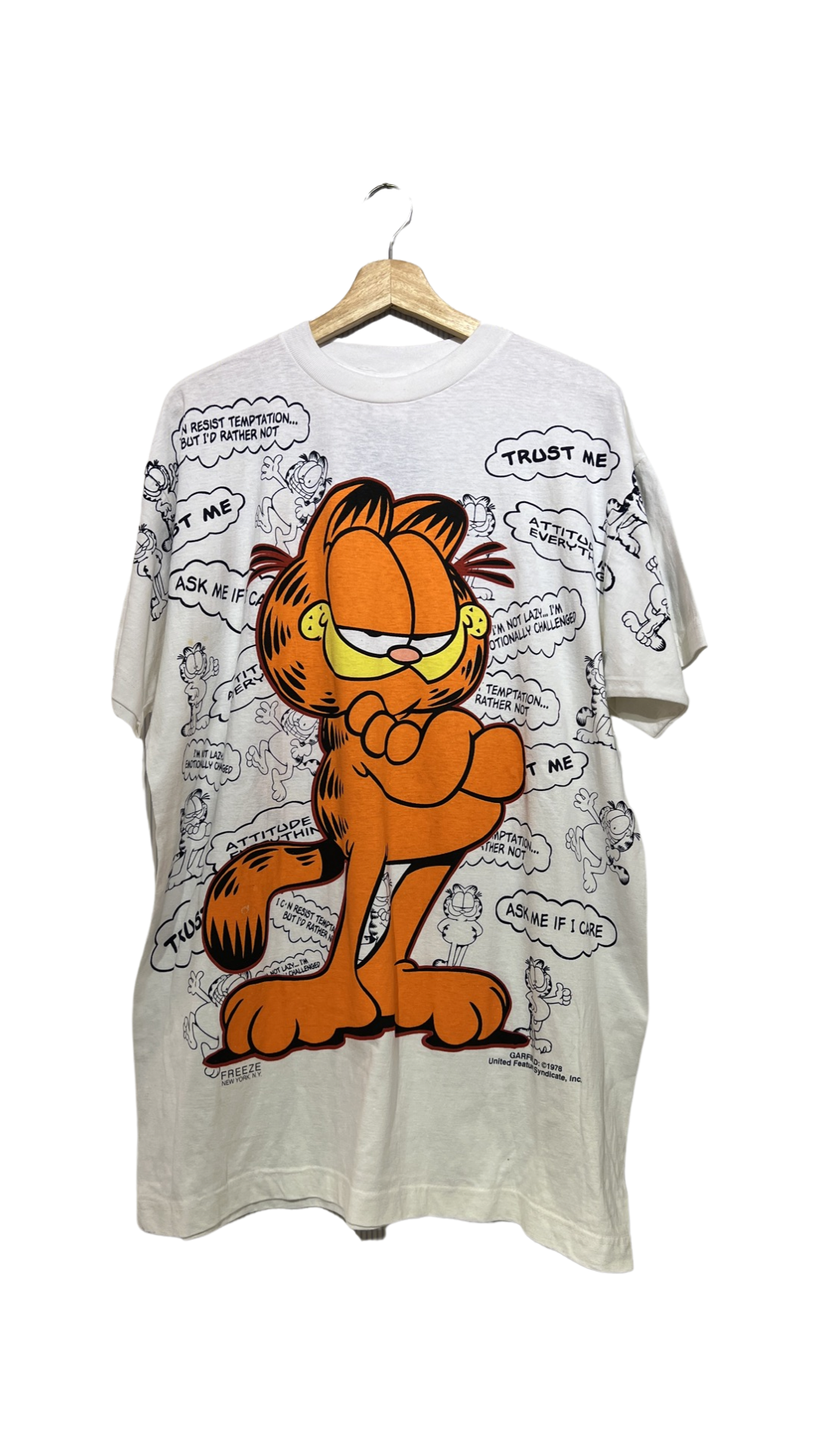 Vintage 90s Garfield Big Print Tee product image 1