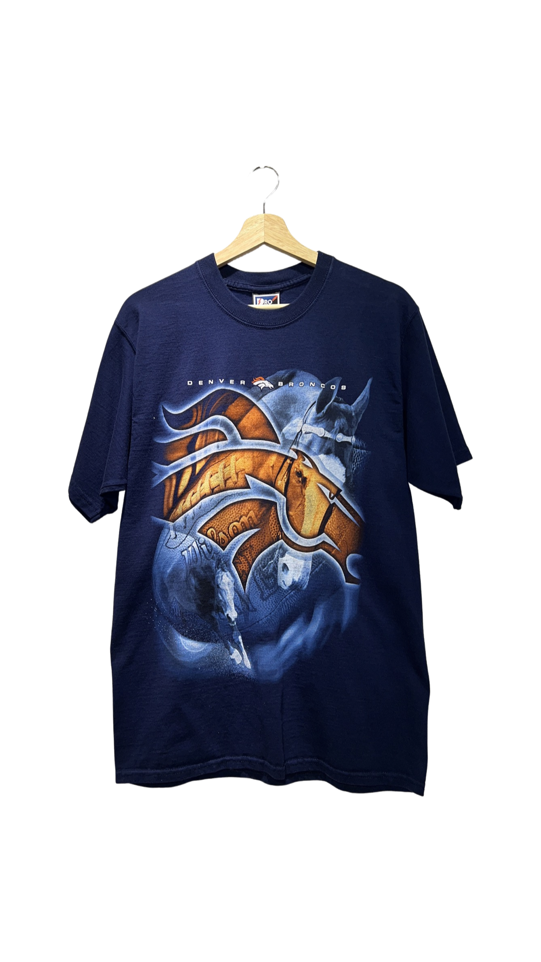 Vintage Denver Broncos Blue Tshirt product image 1