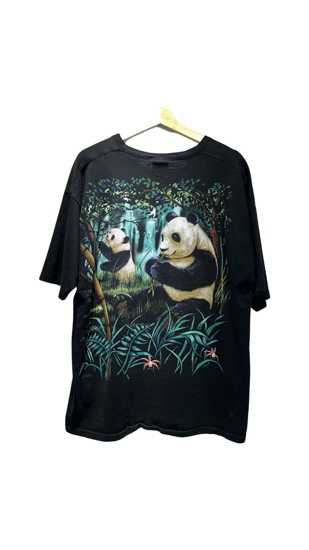 Vintage 1998 Liquid Blue Pandas Double Sided Tee product image 2