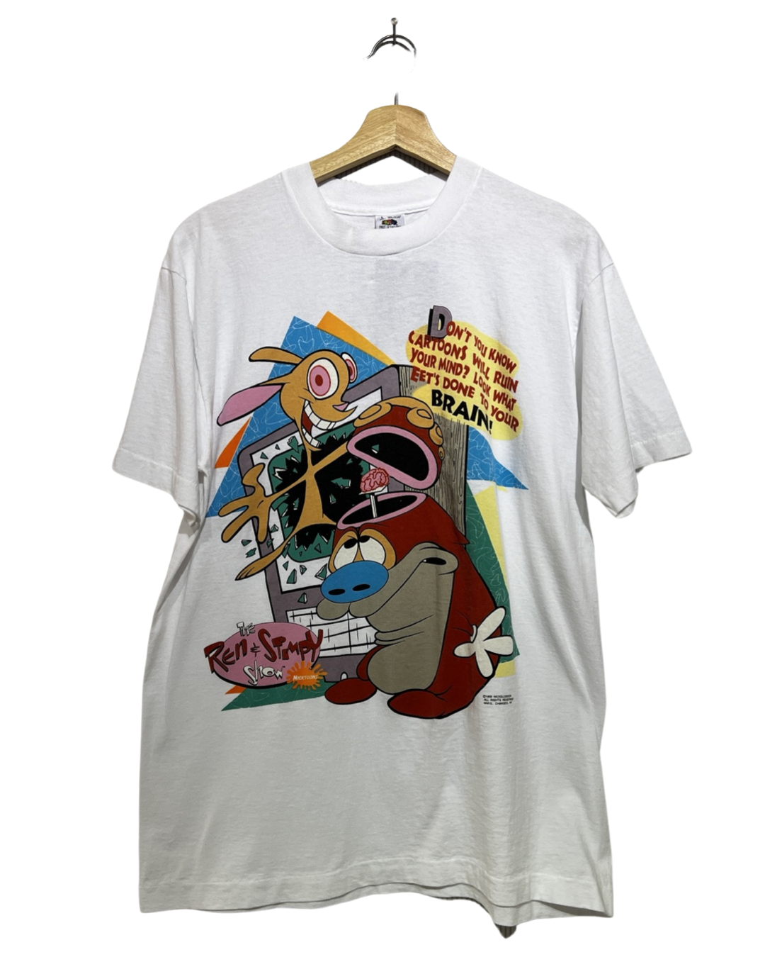 Vintage 1993 Ren & Stimpy Brain Tee product image 1