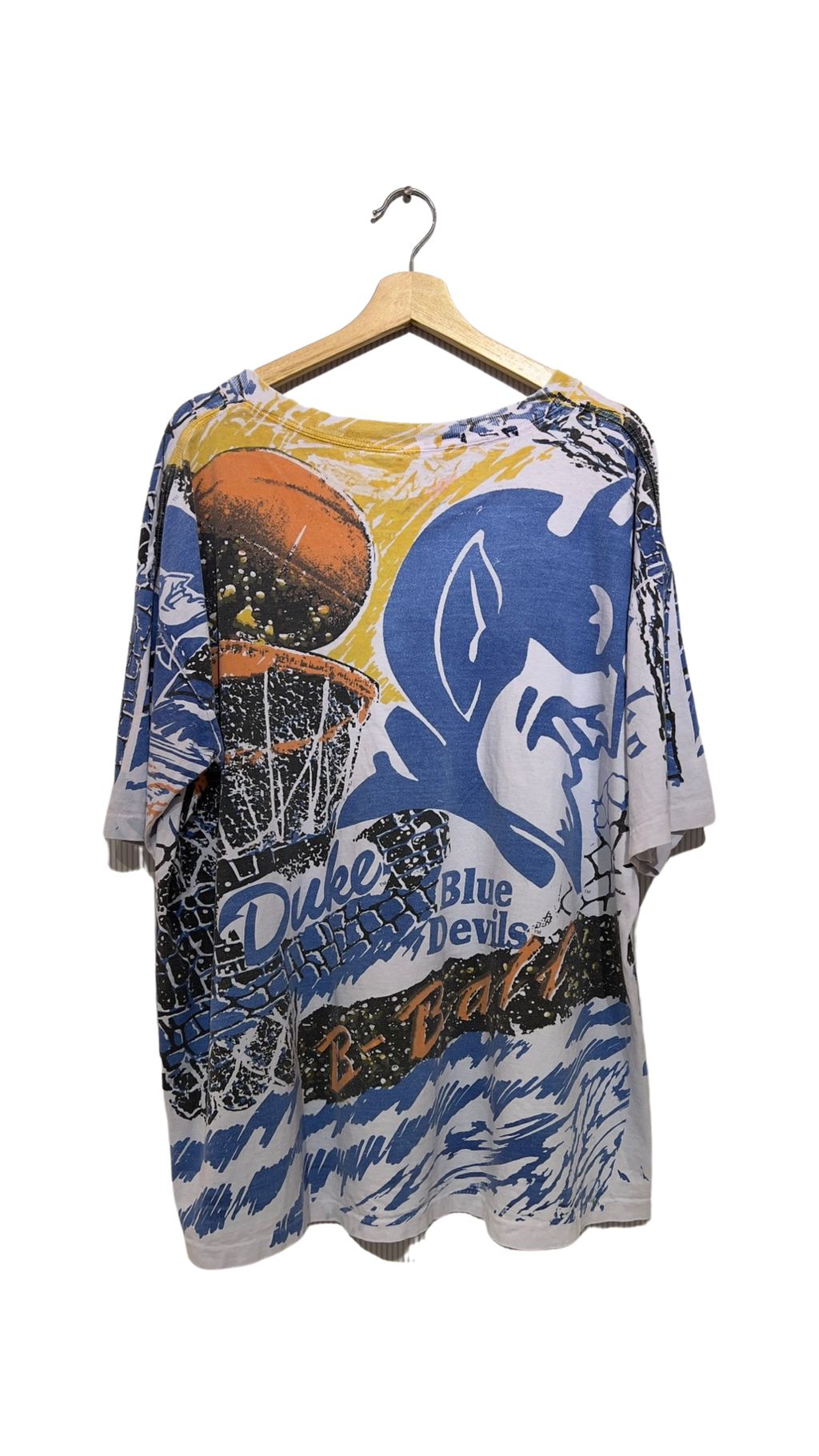 Vintage 90s Duke University Blue Devils All Over Print Tee product image 2