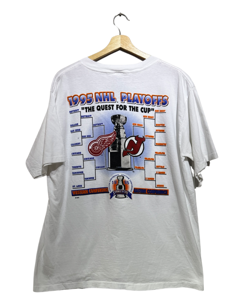 Vintage 1995 New Jersey Devils Stanley Cup Finals Tee