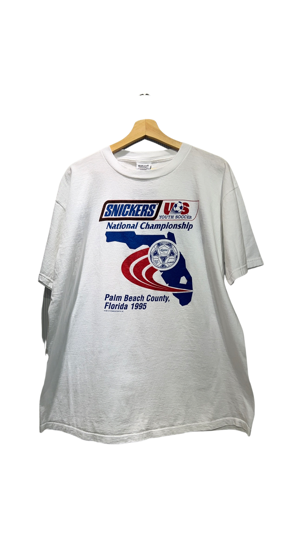 Vintage 1995 Snickers x Adidas Youth Soccer Promo Tee product image 1