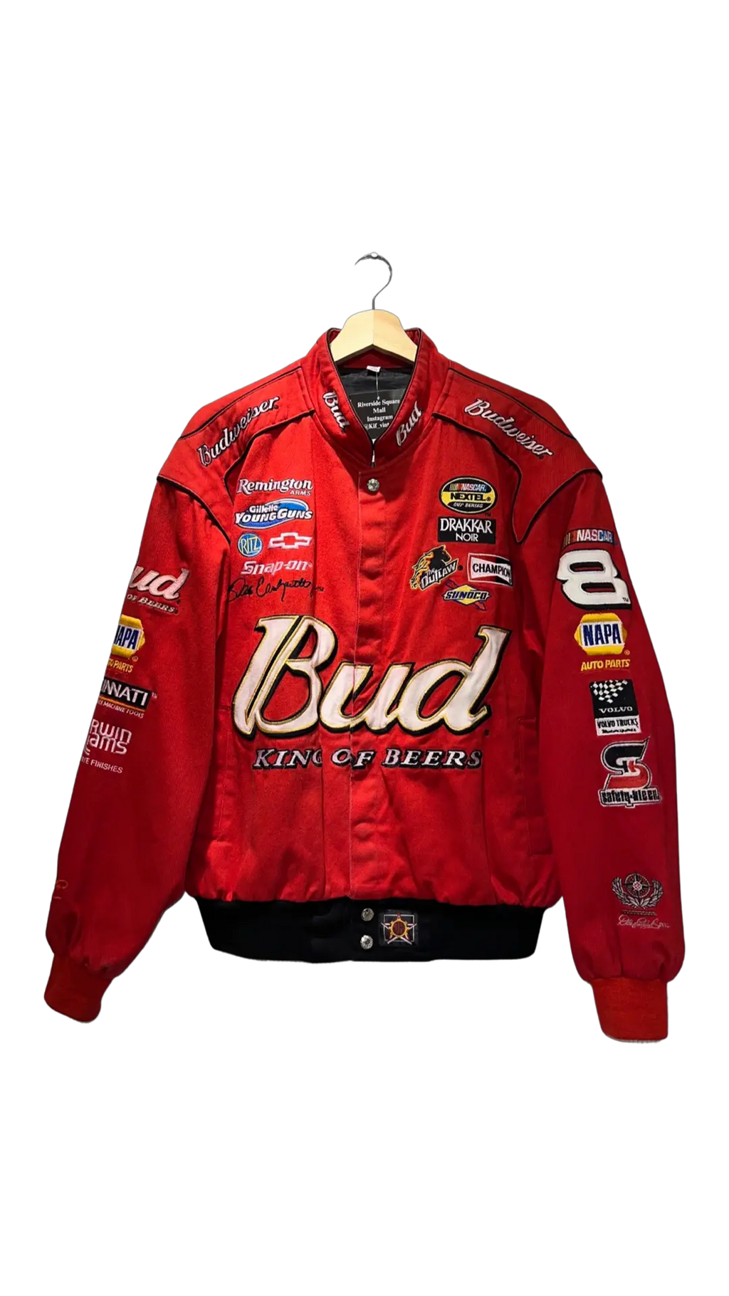 Vintage 90s Jeff Hamilton Budweiser Nascar Jacket product image 1