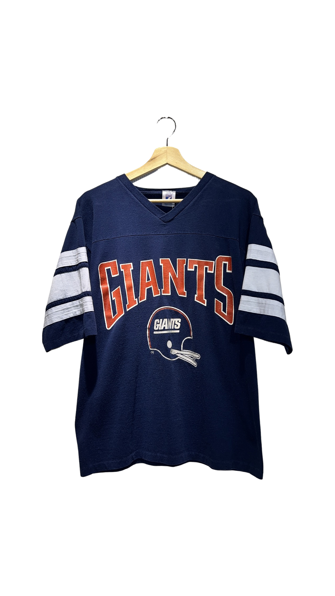 Vintage 90s New York Giants V Neck Half Sleeve Tee product image 1