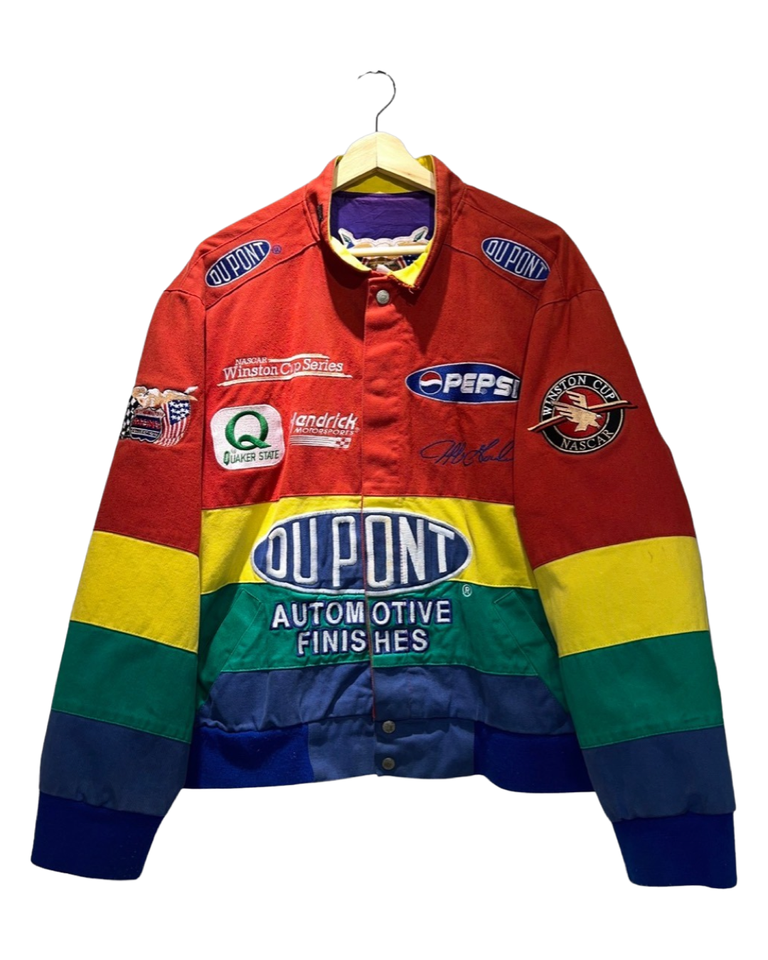 Vintage 90s Jeff Hamilton Dupont Nascar Jacket product image 1