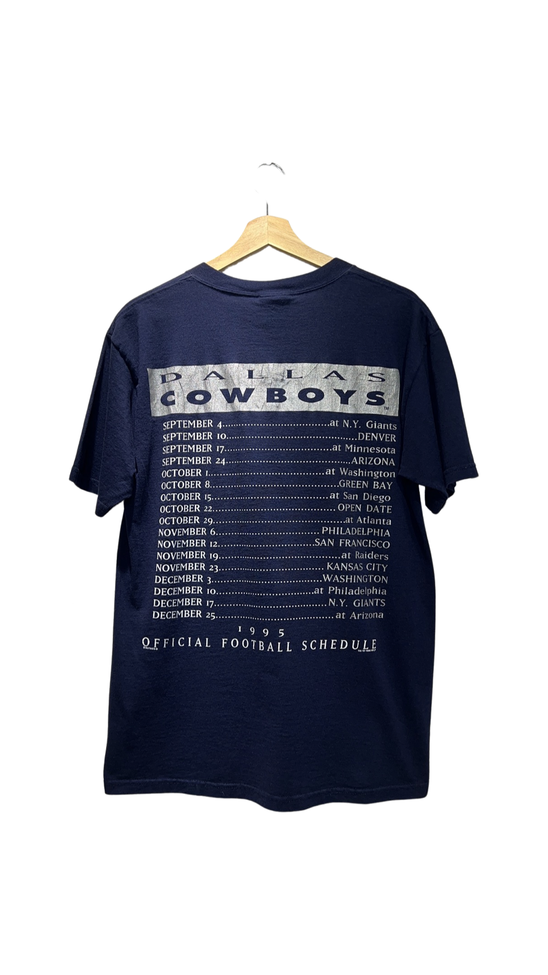 Vintage 1995 Dallas Cowboys Schedule Tee product image 2